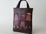 annco leather tote [brown]