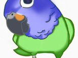 jin様様専用ご注文ページ　オーダー作成：ライフサイズ　ムラサキオーストラリアムシクイ　Splendid fairy-wrenの画像