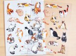 A4クリアファイル　16匹の猫たち