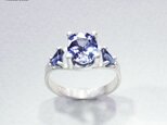 【一点物】Bi-color Zoisite & Iolite: One & Only Ringの画像