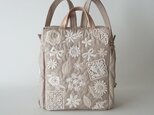 motif lace daypack [beige]の画像