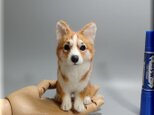 羊毛フェルト　犬　コーギー　ウェルシュ・コーギー　いぬ　イヌ　犬フィギュアの画像