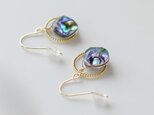 ♦︎再販 アバロンシェル ring♦︎14kgpピアス/イヤリング