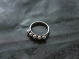 Karen silver ring / つぶつぶの画像