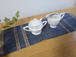 藍染 手織りテーブルセンター(再販)