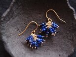 【K14gf・受注制作】Lapis Lazuli Earrings／ラピスラズリ プチピアスの画像