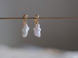 おばけちゃん Draugur earring ゴースト バロックパール　上質淡水真珠ピアス・イヤリング　ハロウィンの画像
