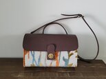 秋色ジャガード織りのお財布ショルダーバッグの画像