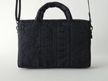 FRANCE RIBBON 2WAY MINI BAG [black]の画像