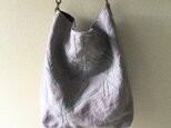 リネンの刺し子のバッグ『木立』の画像