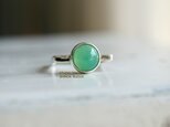 [オーストラリアの新緑chrysoprase]ringの画像