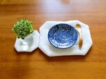 ふかふか☆フレンチリネンのフリーマットとコースターのセット（リバーシブル・２色・白＋ベージュ）の画像