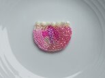 #340 刺繍ブローチ 　桜の園の画像