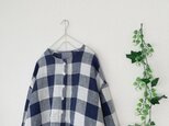 リネンヘンリーネックブラウスの画像