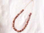 【GP】Sunstone Necklace／サンストーンネックレス（Tumble）の画像