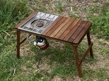 ウォールナット　フォールディングテーブル400の画像
