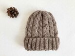 ニット帽子b[モカ茶]