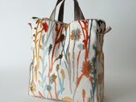 velvet jacquard bag [creem/botanical]の画像
