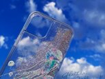 クラゲ（005） グリッターケース iPhoneケース スマホケース iPhone16e〜 キラキラ くらげ