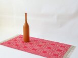 【K様専用】北欧手織り：オーバーショット織りのテーブルクロスの画像