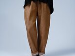 【soco】みんな大好き ふわっと穿きやすい カラーデニムパンツ / ブラウンシュガー b023o-brs3の画像