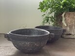 スープボウル 黒釉&黒泥彩 「継」handle
