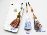 Tassel Phone Charm/Pale Brownの画像