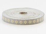 ドイツKafka社 ジャカードリボン1m細 　レモンの花　ベージュ　R-0759　檸檬　フラワーの画像