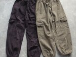 canvas baker pants/　草木染めカーゴパンツ〔2カラー〕の画像