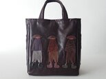 annco leather tote [dark brown]