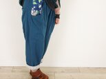 [予約販売] Wガーゼブルーグリーンとリバティサルエル風パンツ（セットアップにもなります）