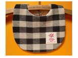 現品限り❤PURE*スタイ*綿麻ブロックチェック C&Sツリー よだれかけ