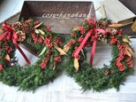 【t様オーダー】ペッパーベリーのクリスマスwreath×2点の画像