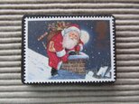 イギリス　クリスマス切手ブローチ 9000の画像
