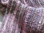 桜色～リネンレースを織り込んだマフラーの画像