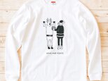 長袖Tシャツ『トナカイさんにもプレゼント』男女兼用 ロンTの画像