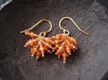 【K14gf・受注制作】Orange Garnet Earrings/オレンジガーネット プチピアス