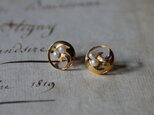 【FE-04】K18　フランスヴィンテージ　ピアス　アンティークのある生活　ブロカント