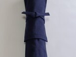 矢筒袋　武州藍染木綿（裏海老茶）　の画像