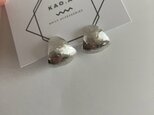小さめ【silver950さんかく curlピアス(14kgfポスト)/イヤリング