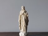石膏 聖母マリア像 h31cm フランス アンティーク 0501536の画像
