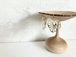【受注生産】蓮の葉ピアス 大ぶり | 真鍮・サージカルステンレス