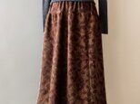 着物リメイク　正絹のスカート　枝葉模様の画像