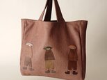 annco leather tote [light brown]の画像
