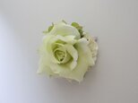 コサージュ　『natural　rose』/whitegreenの画像