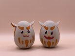 月桃シーサー張り子（右:男の子）の画像