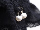 AAA淡水パールの一粒ピアス