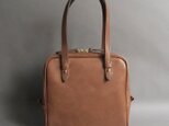 square hand bag (antique brown)