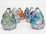 《送料無料》 【ちびっこ もみの木ランプ】（単品販売）ステンドグラスミニランプ,LEDライト付 #クリスマスツリー