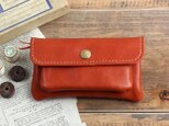 belle-wallet アカ（杤木レザー財布）の画像